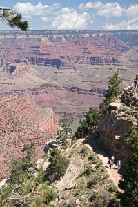 Bright Angel Trail at the Grand Canyon South Rim